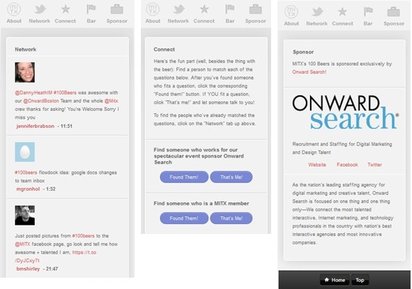 #100 Beers Mobile Site for networking 
