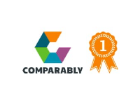 Comparably award emblem showing Onward Search ranks 1st in Diversity Equity & Inclusion Score amongst competitors